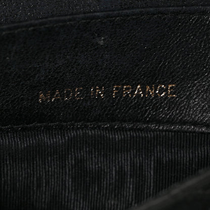 Chanel Satin Stitched Flap Card Case Black 8 of 10