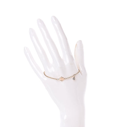 Hermes 18K Rose Gold Diamond Gambade Bracelet ST 2 of 5