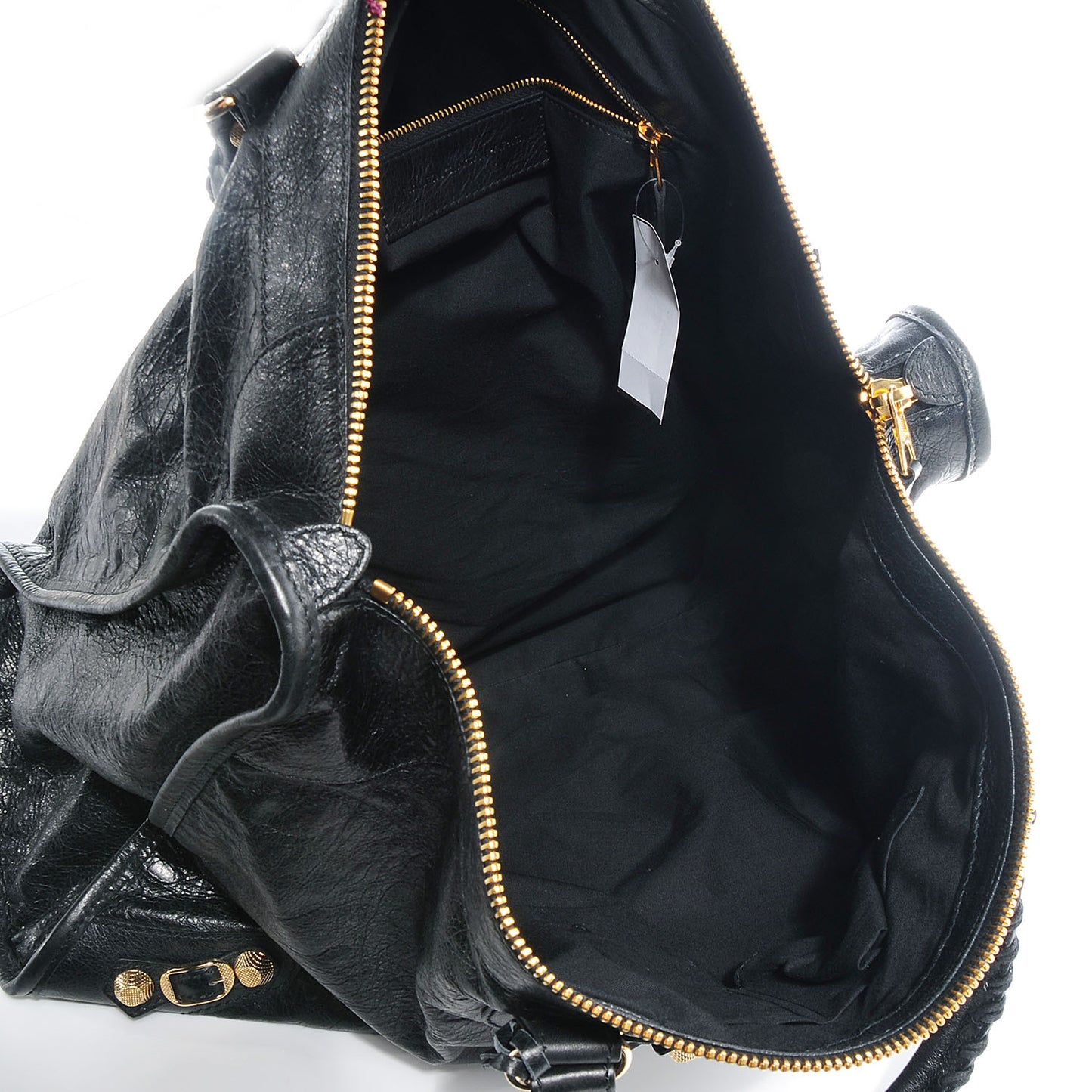 Agneau Giant 12 Gold Hardware Weekender Black