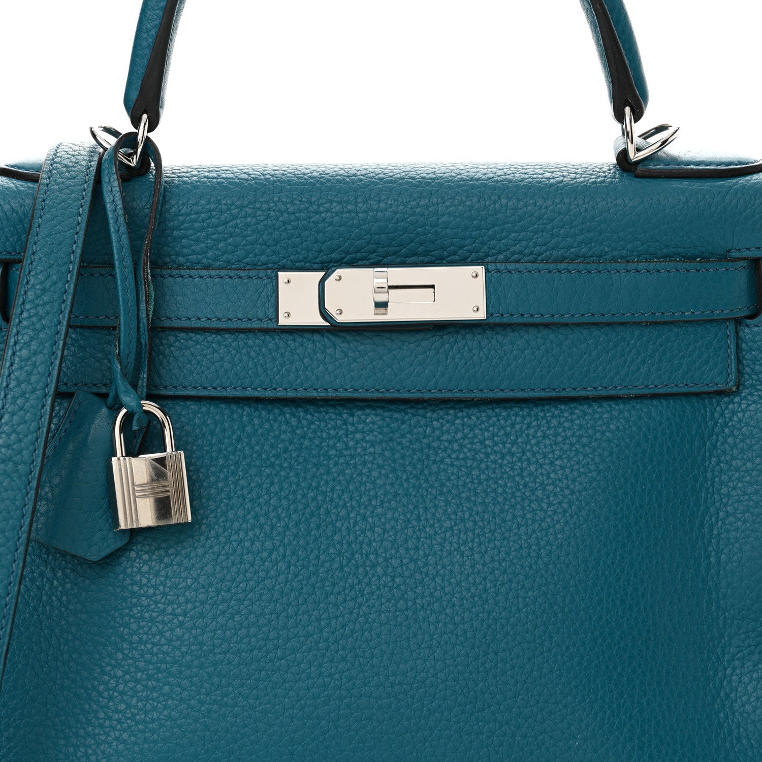 Hermes Taurillon Clemence Kelly Retourne 28 Bleu Izmir 9 of 18