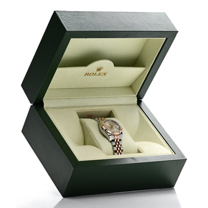 Rolex Stainless Steel 18K Everose Gold 26mm Oyster Perpetual Datejust Watch Silver 179171 5 of 5
