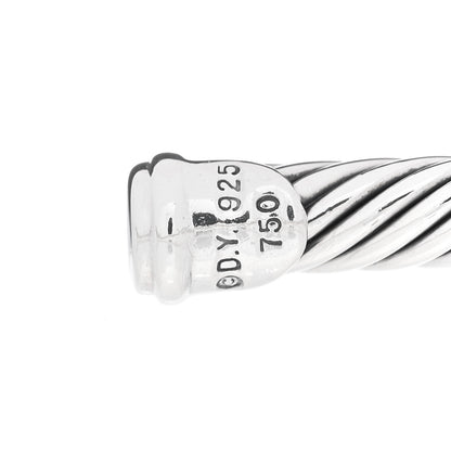 David Yurman Sterling Silver 18K Gold Smoky Quartz 4mm Noblesse Station Bracelet 3 of 3