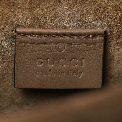 Gucci GG Supreme Monogram Suede Crystal Small Dionysus Shoulder Bag Beige Ebony Taupe 6 of 13