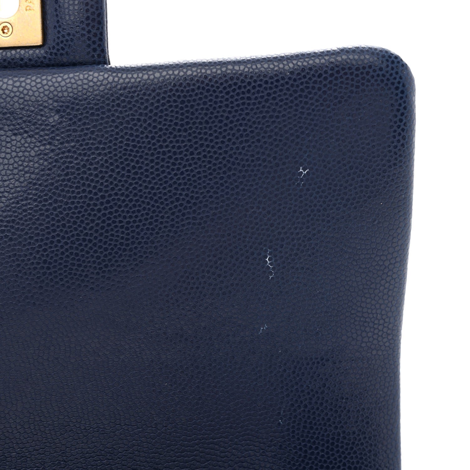 Chanel Caviar Quilted Small Twist Your Buttons Flap Blue 11 of 12