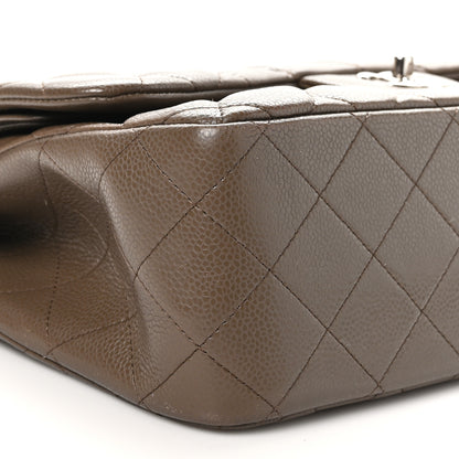 Chanel Caviar Quilted Jumbo Double Flap Brown 9 of 10