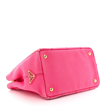 Prada Canapa Small Logo Tote Peonia 4 of 12