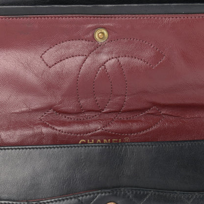 Chanel Lambskin Quilted Medium Double Flap Black 8 of 17