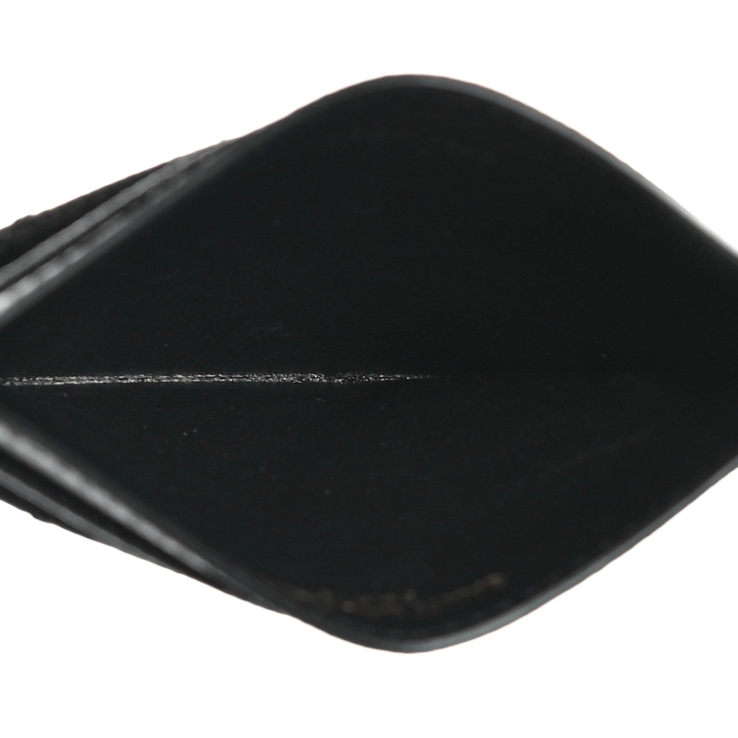 Saint Laurent Grain De Poudre Matelasse Chevron Monogram Credit Card Case Black 5 of 11