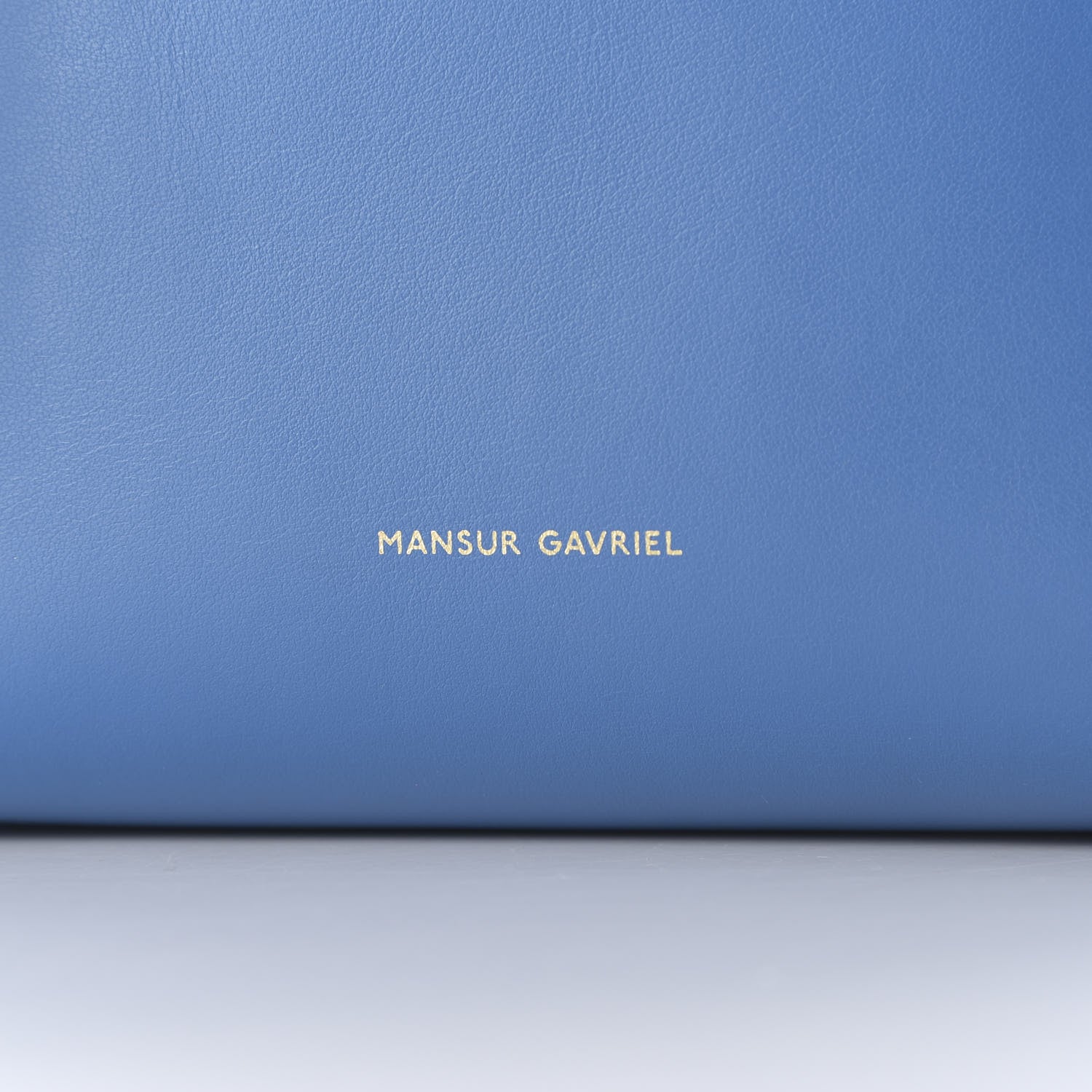 Mansur Gavriel Calfskin Mini Bucket Bag Sea Blue 8 of 8