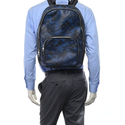Louis Vuitton Damier Cobalt Camouflage Andy Backpack Blue 2 of 11