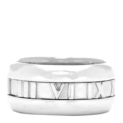 Tiffany Sterling Silver Atlas Band Ring 52 6 3 of 5