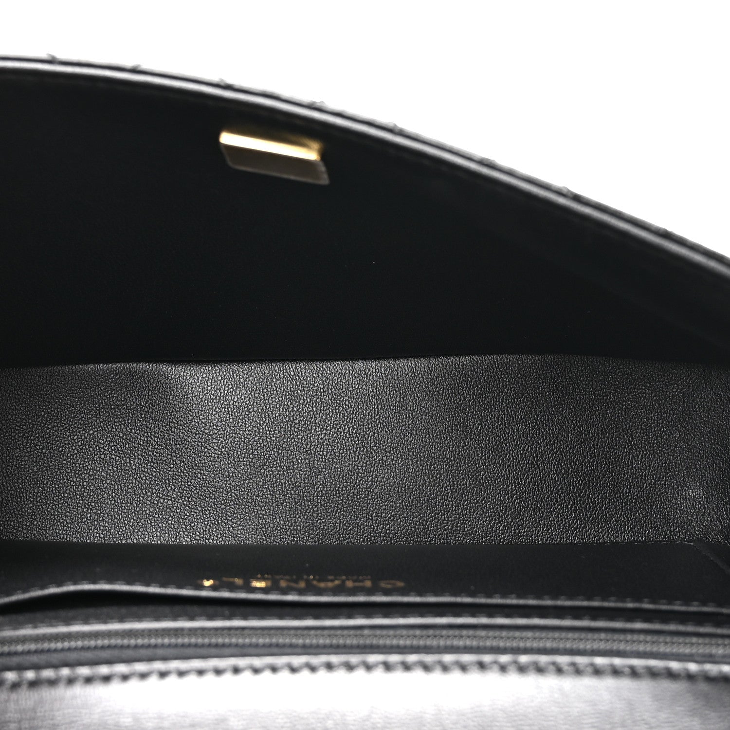 Chanel Lambskin Quilted Small Single Flap Top Handle Bag So Black 5 of 10