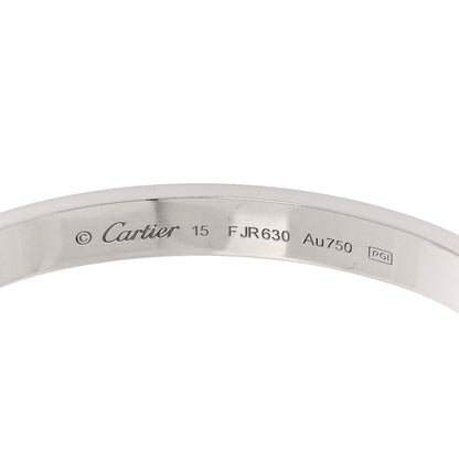 Cartier 18K White Gold LOVE Bracelet 15 6 of 8