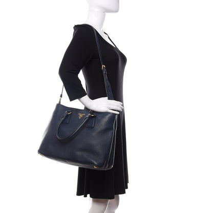 Prada Vitello Daino Tote Bluette 2 of 10