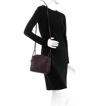 Bottega Veneta Nappa Intrecciato Crossbody Pillow Aubergine 2 of 8