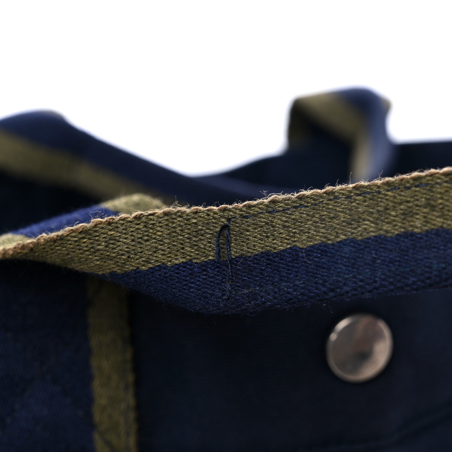 Hermes Canvas Herline GM Tote Navy 14 of 14
