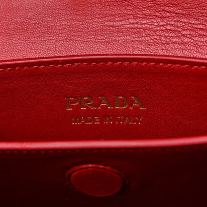 Prada Saffiano Cuir Medium Double Bag Black Fuoco 6 of 13