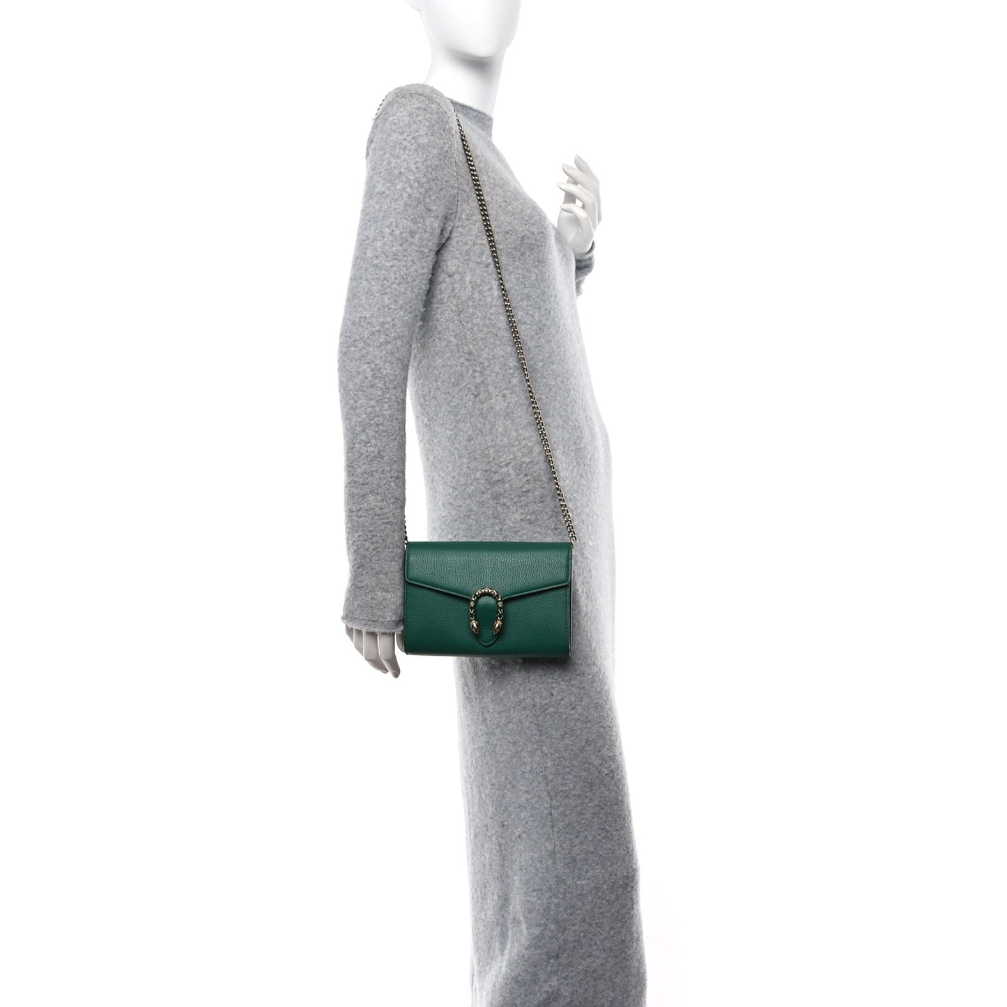 Calfskin Mini Dionysus Chain Wallet Emerald