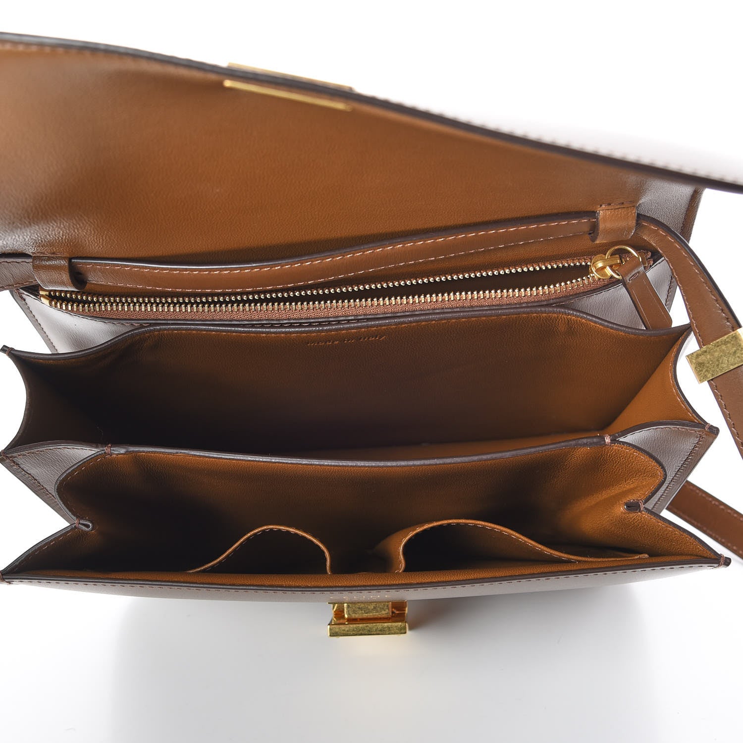Celine Box Calfskin Medium Classic Box Flap Bag Camel 7 of 9