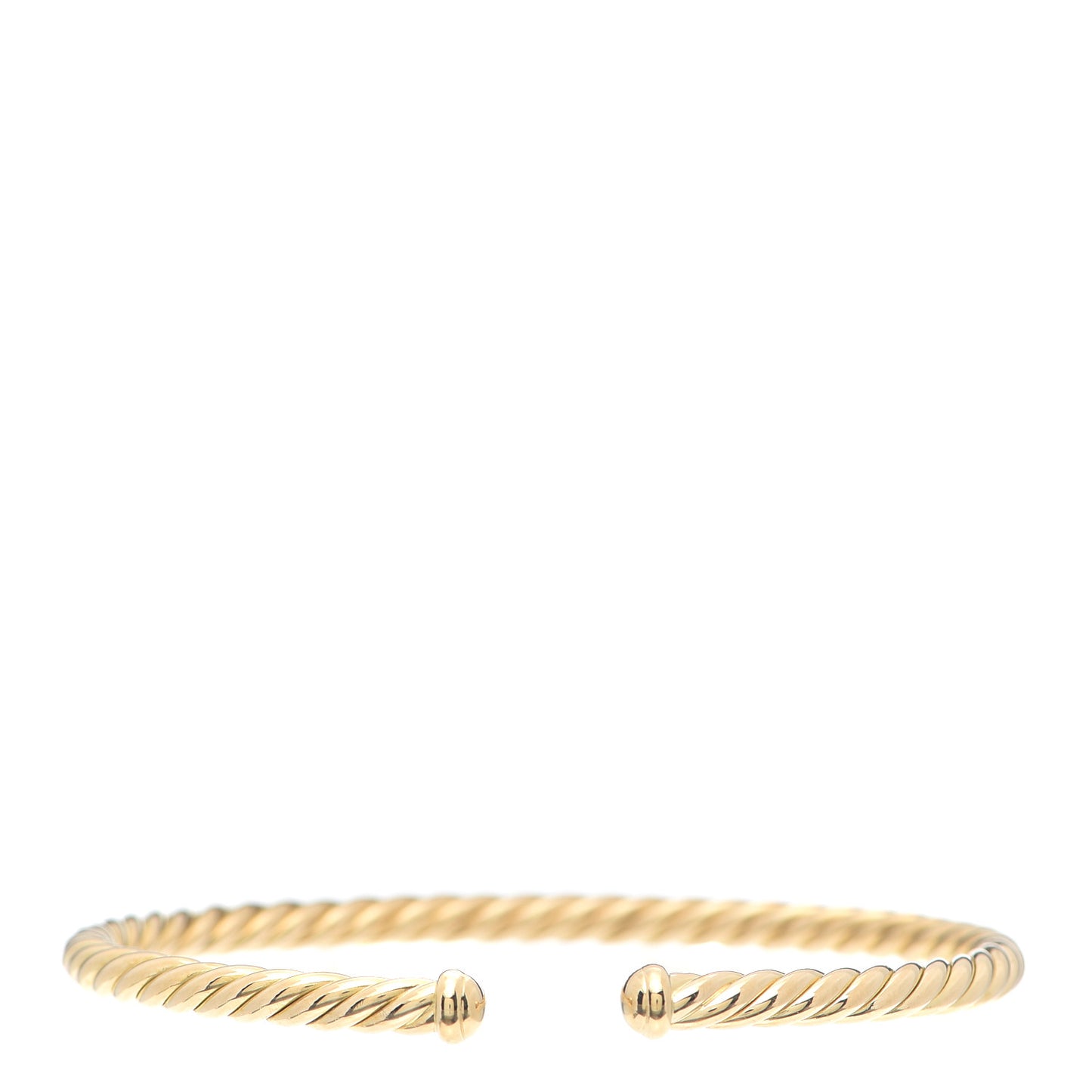 18K Yellow Gold 4mm Cablespira Bracelet