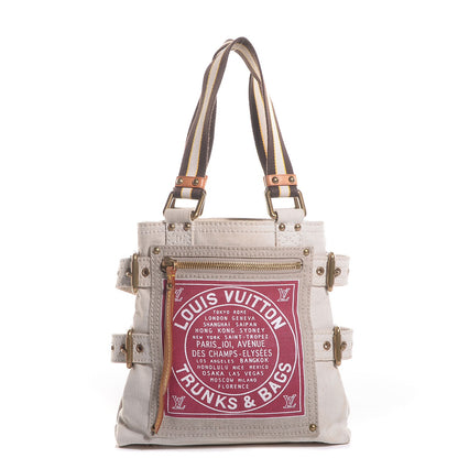 Louis Vuitton Toile Globe Shopper Cabas PM Red 1 of 6