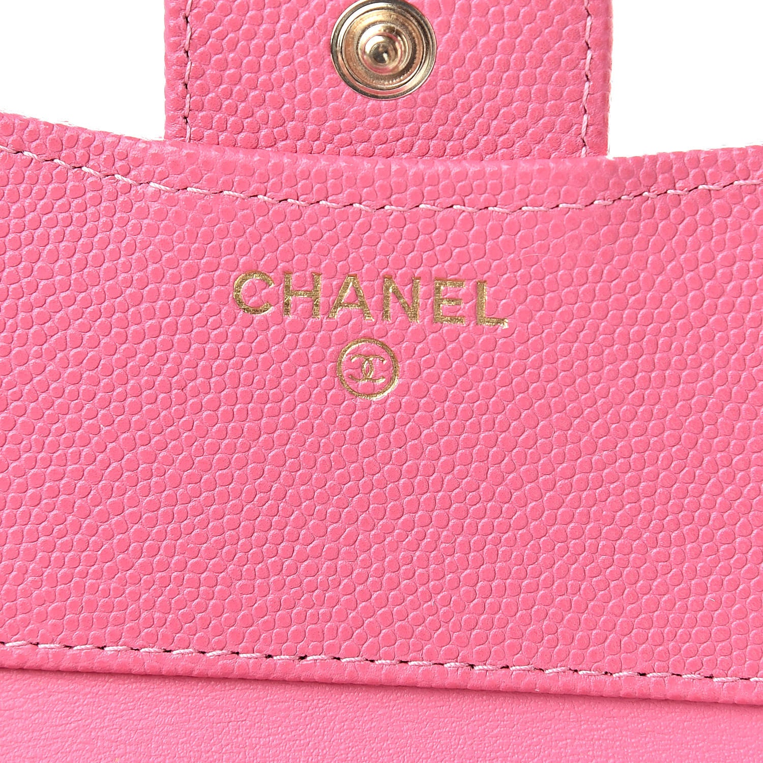 Chanel Caviar Quilted Compact Flap Wallet Pink 6 of 9