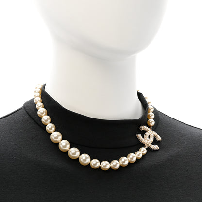 Chanel Pearl CC 100th Anniversary Necklace Light Gold 2 of 6