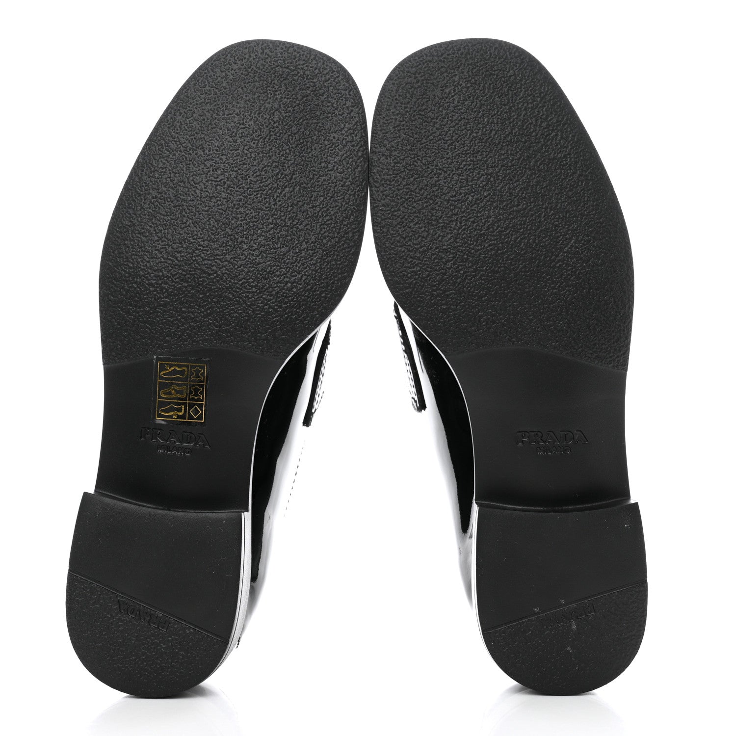Prada Vernice Triangle 25mm Loafers 35 Black 5 of 8