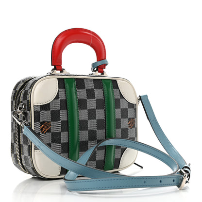 Louis Vuitton Damier Valisette BB Black White 3 of 9