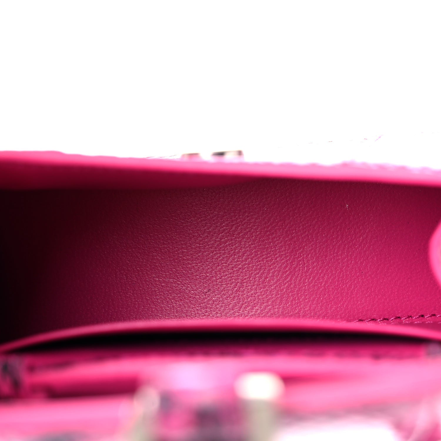 Balenciaga Shiny Calfskin Python Effect Hourglass Top Handle Bag Mini Fuchsia Black 5 of 10