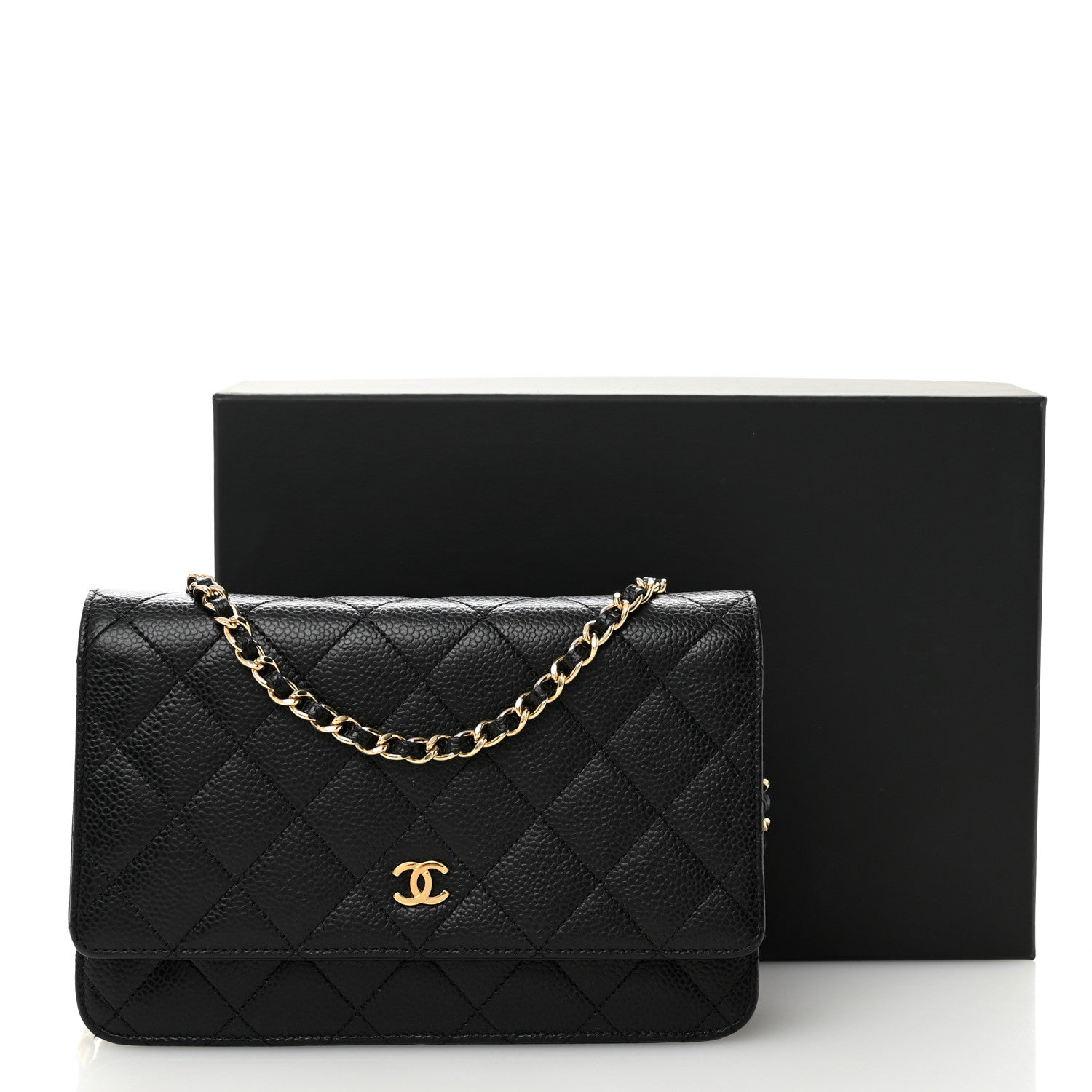Chanel Caviar Quilted Wallet on Chain WOC Black 11 of 11