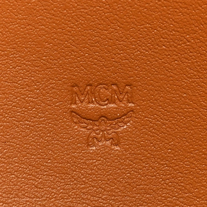 MCM Visetos Large Zip Around Wallet Cognac 6 of 9