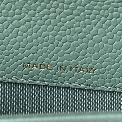 Chanel Caviar Quilted Boy Flap Card Holder Light Blue 7 of 9