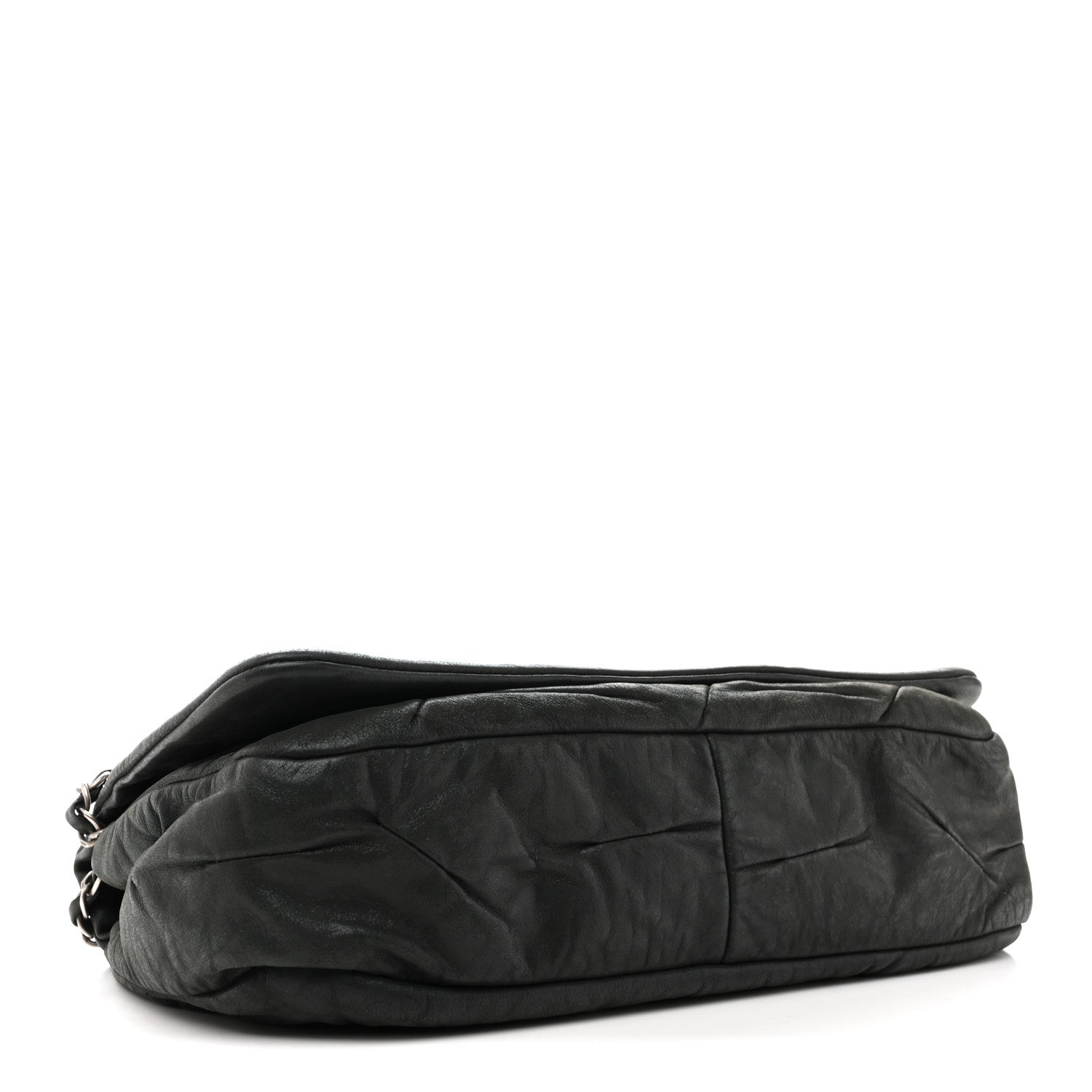 Chanel Iridescent Calfskin Glint Accordion Flap Black 4 of 13