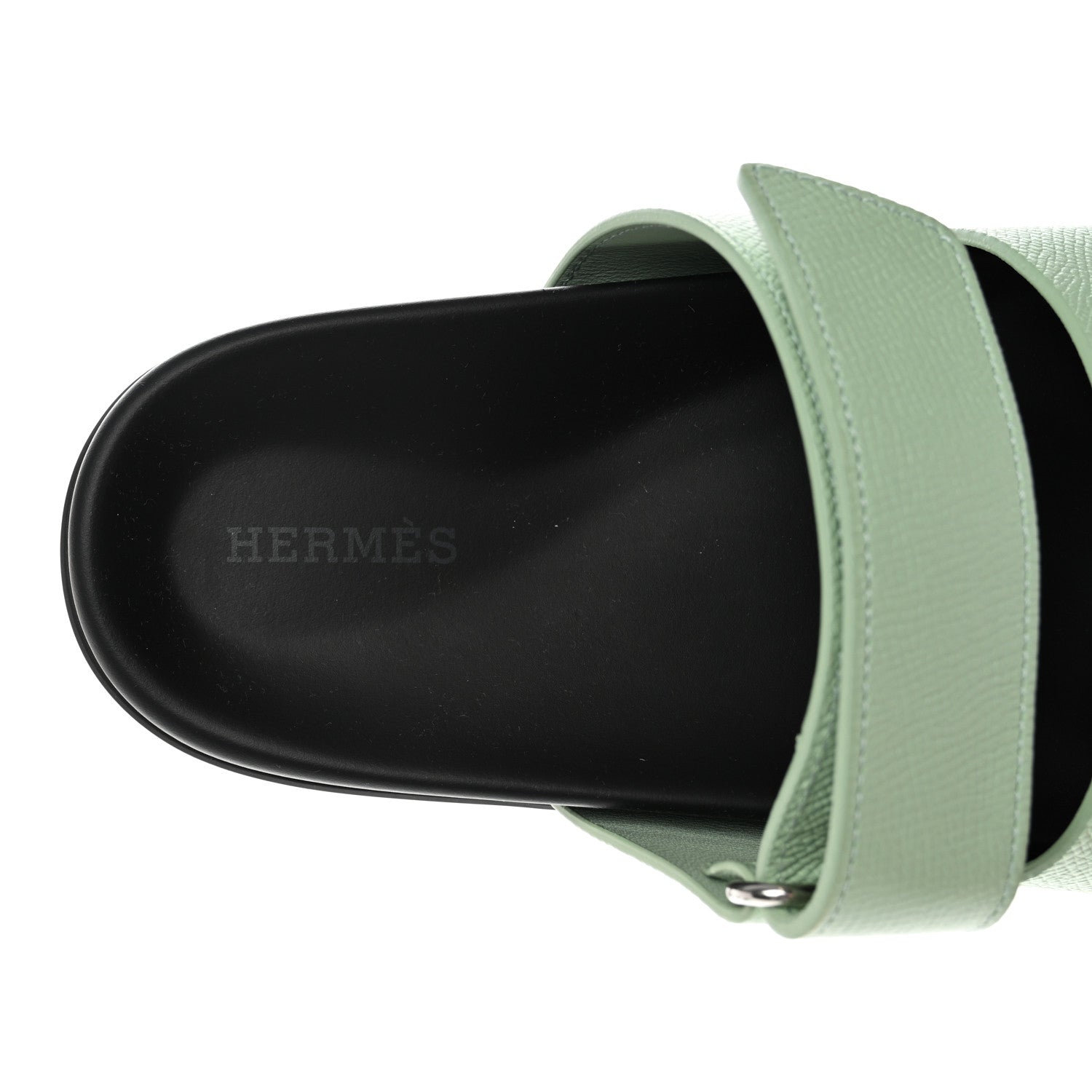 Hermes Epsom Womens Chypre Sandals 36 Vert Jade 7 of 8