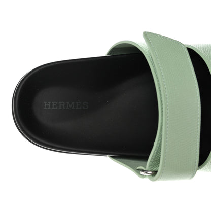 Hermes Epsom Womens Chypre Sandals 36 Vert Jade 7 of 8