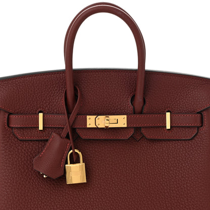 Hermes Togo Birkin 25 Rouge H 7 of 10