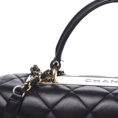 Chanel Lambskin Quilted Medium Trendy CC Flap Dual Handle Bag Black 17 of 20