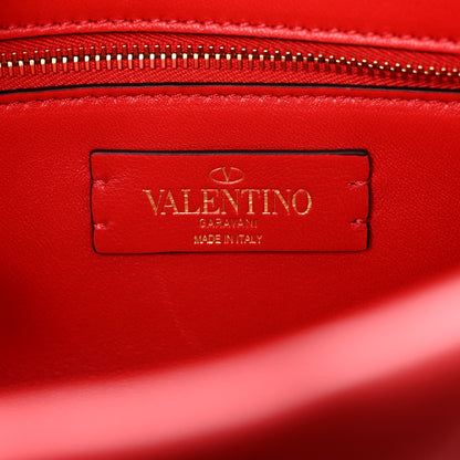Valentino Garavani Nappa Large Roman Stud Shoulder Bag Rouge Pur 6 of 9