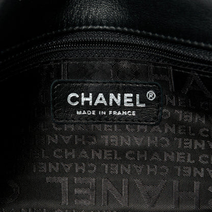 Chanel Satin Printed Lipstick Small Single Flap Black 6 of 11