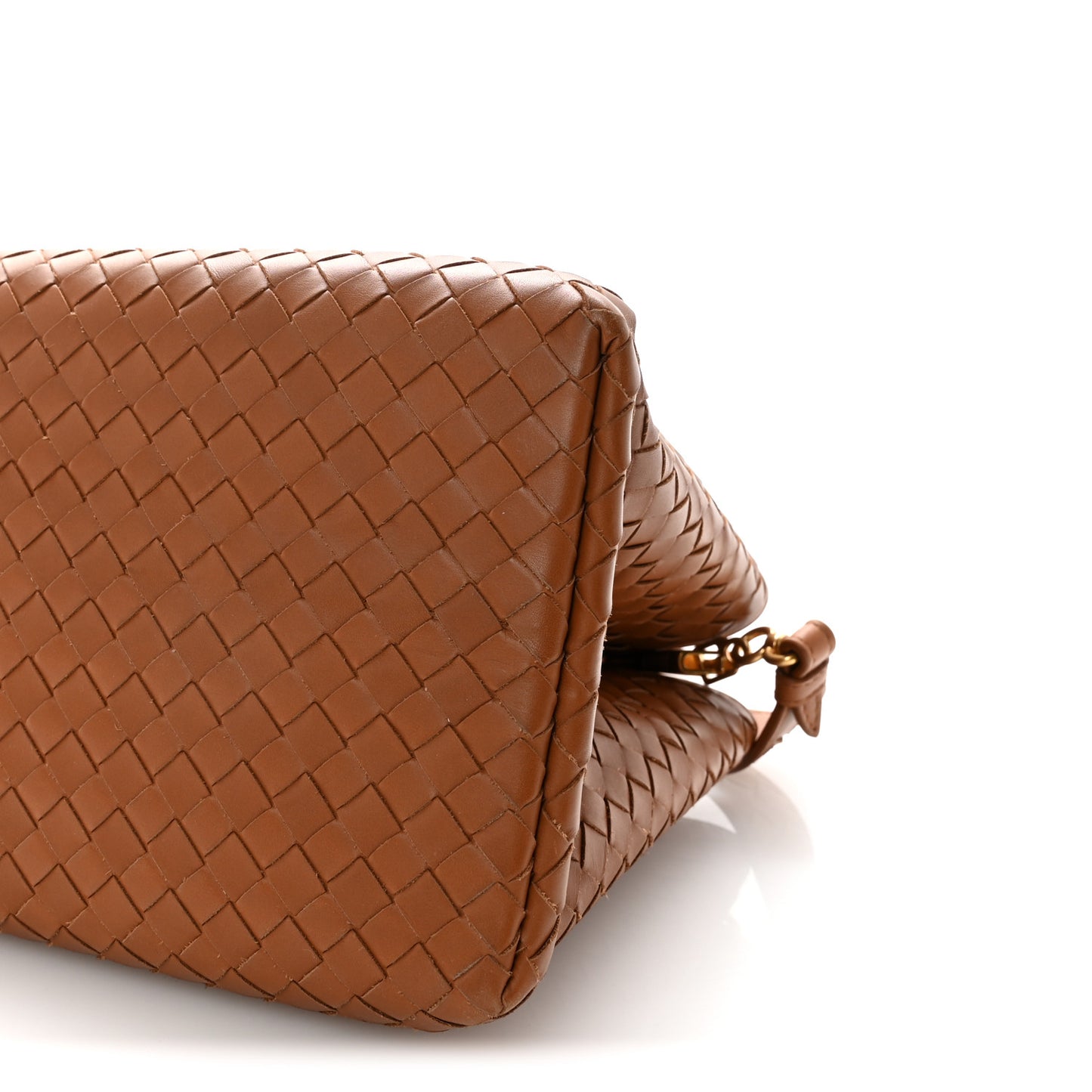 Calfskin Intrecciato Small Roma Noce
