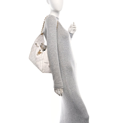 Chanel Caviar Quilted Small Chanel 25 Handbag White 2 of 10