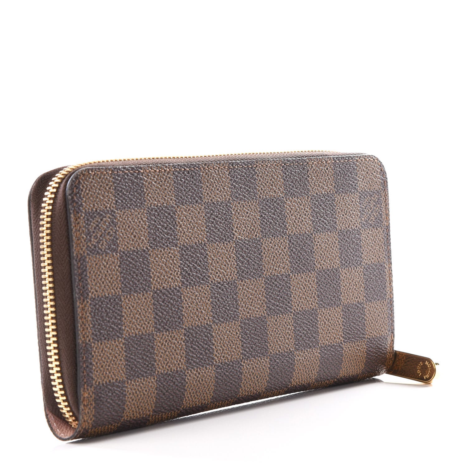 Louis Vuitton Damier Ebene Zippy Wallet Rose Ballerine 2 of 11