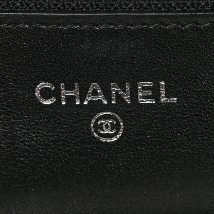 Chanel Patent Quilted Wallet On Chain WOC Black 6 of 12