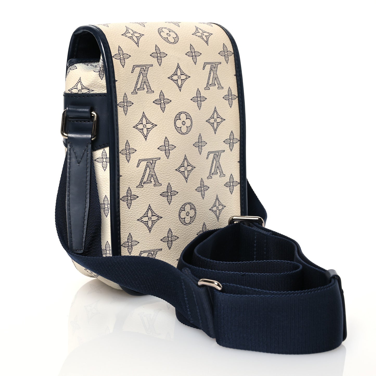 Savane Monogram Zebra Chapman Messenger BB White