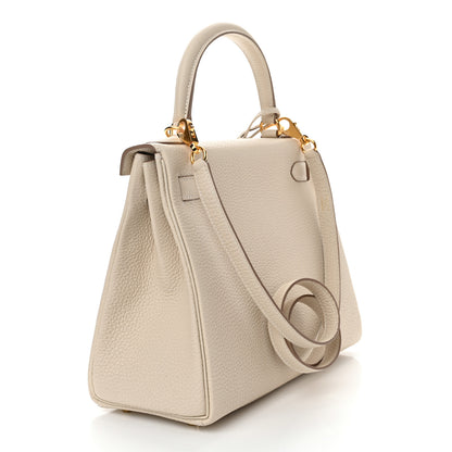Hermes Togo Kelly Retourne 28 Craie 3 of 11