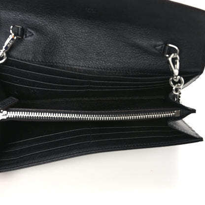 MCM Calfskin Ottomar Large Patricia Wallet On Chain Black 5 of 10
