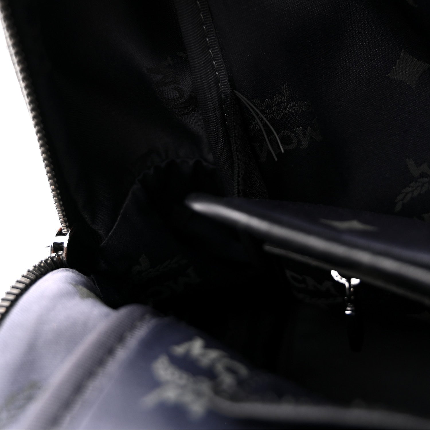 MCM Visetos Studded Medium Dual Stark Backpack Black 10 of 13