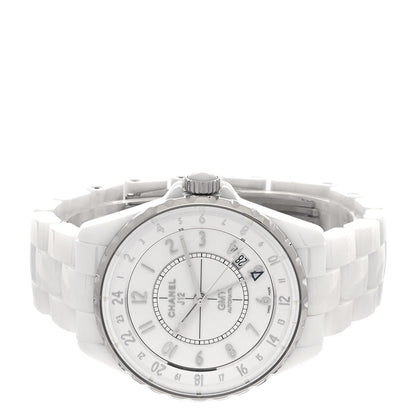 Chanel Stainless Steel Ceramic 38mm J12 GMT Automatic Watch White 2 of 5
