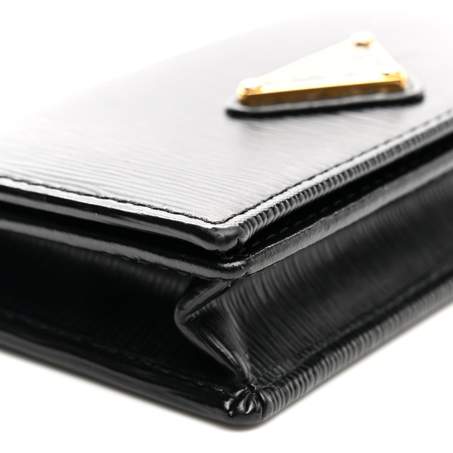 Prada Vitello Move Triangle Logo Card Holder Black 10 of 10
